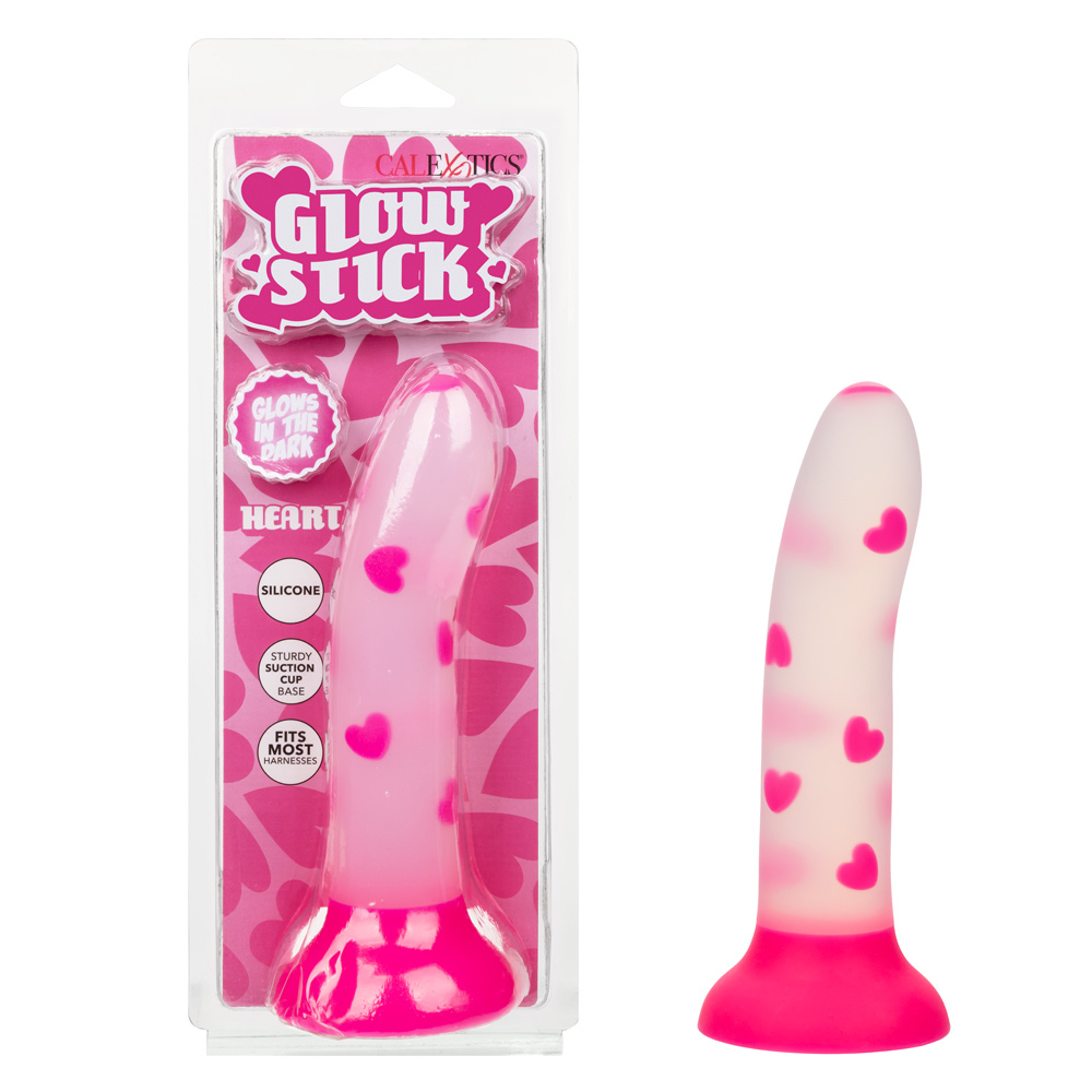 CalExotics - Glow Stick Heart - Pink - Dildos & Dongs