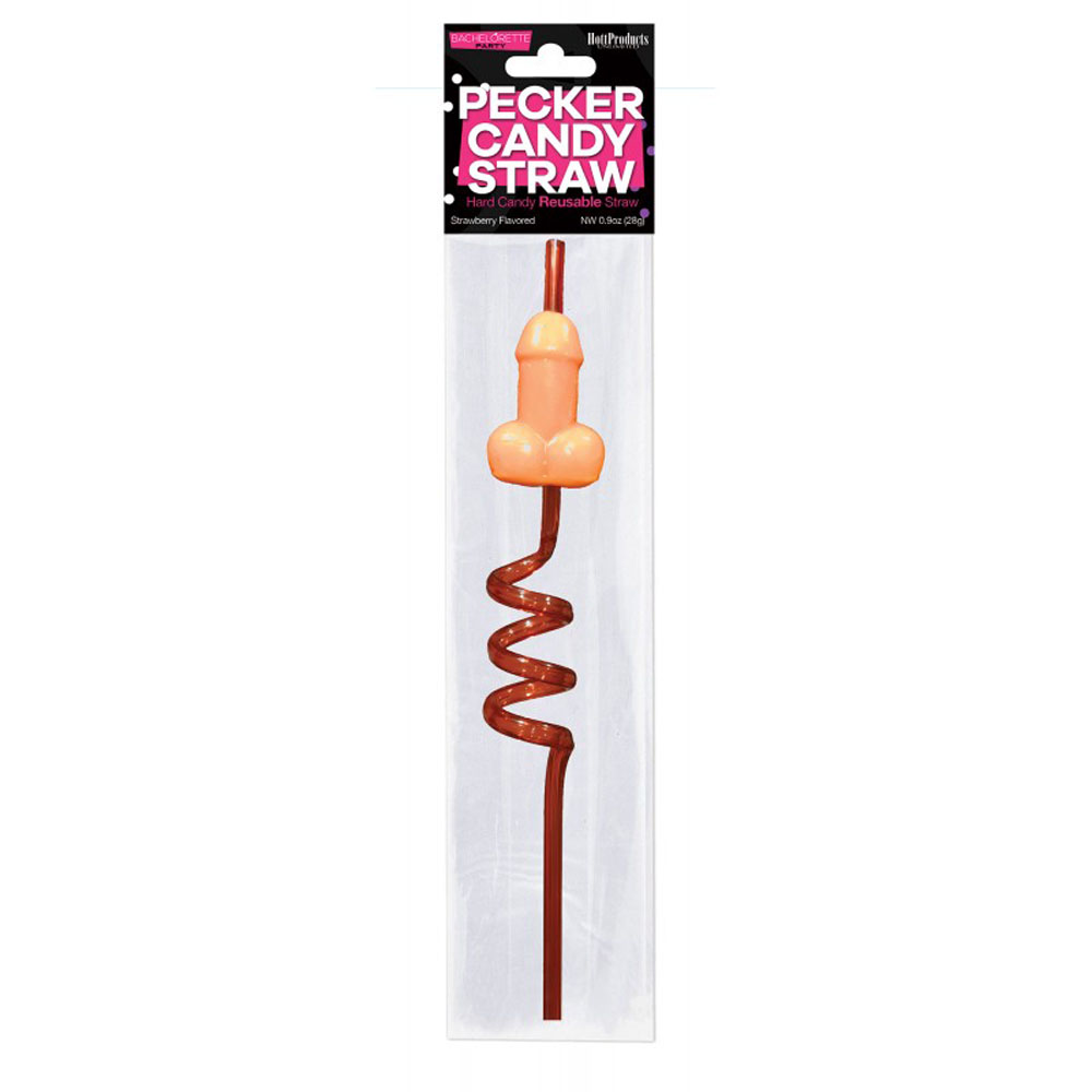 Hott Products - Pecker Straw Hard Sucker Resusable Straw - Party Supplies