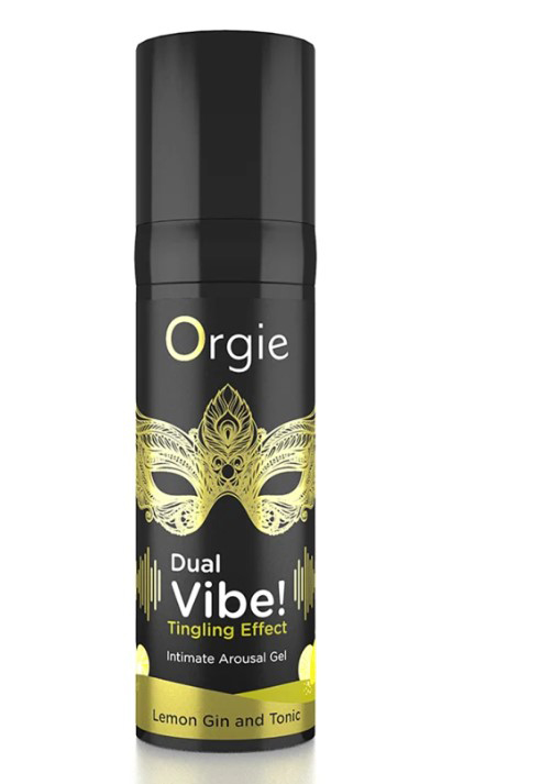 Creative Conceptions - Dual Vibe Gin and Tonic Lemon Kissable Liquid Vibrator 15ml - Lubricants, Creams & Glides