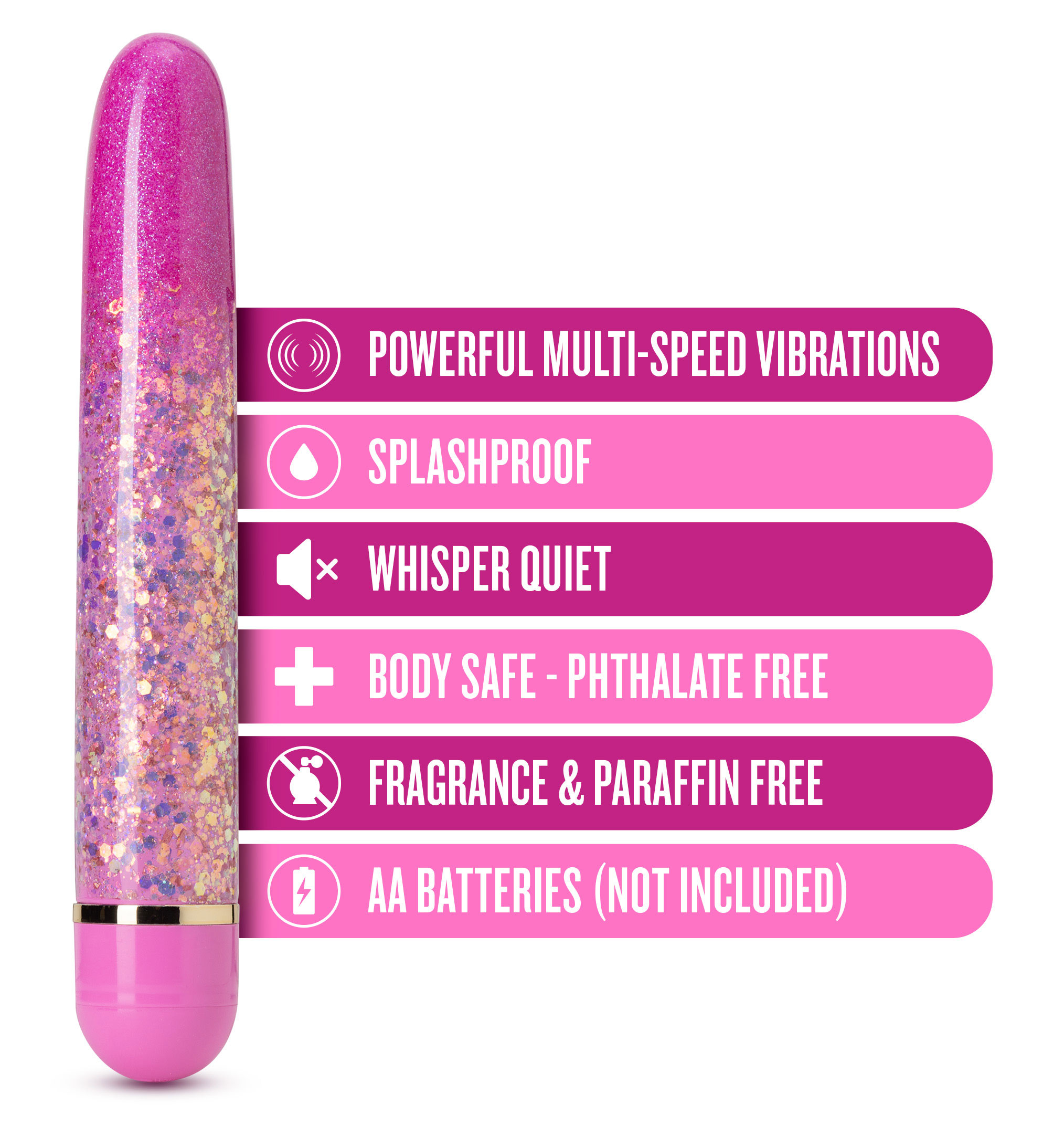 Blush - The Collection Celestial Slimline Vibrator Pink - Vibrators - ABS