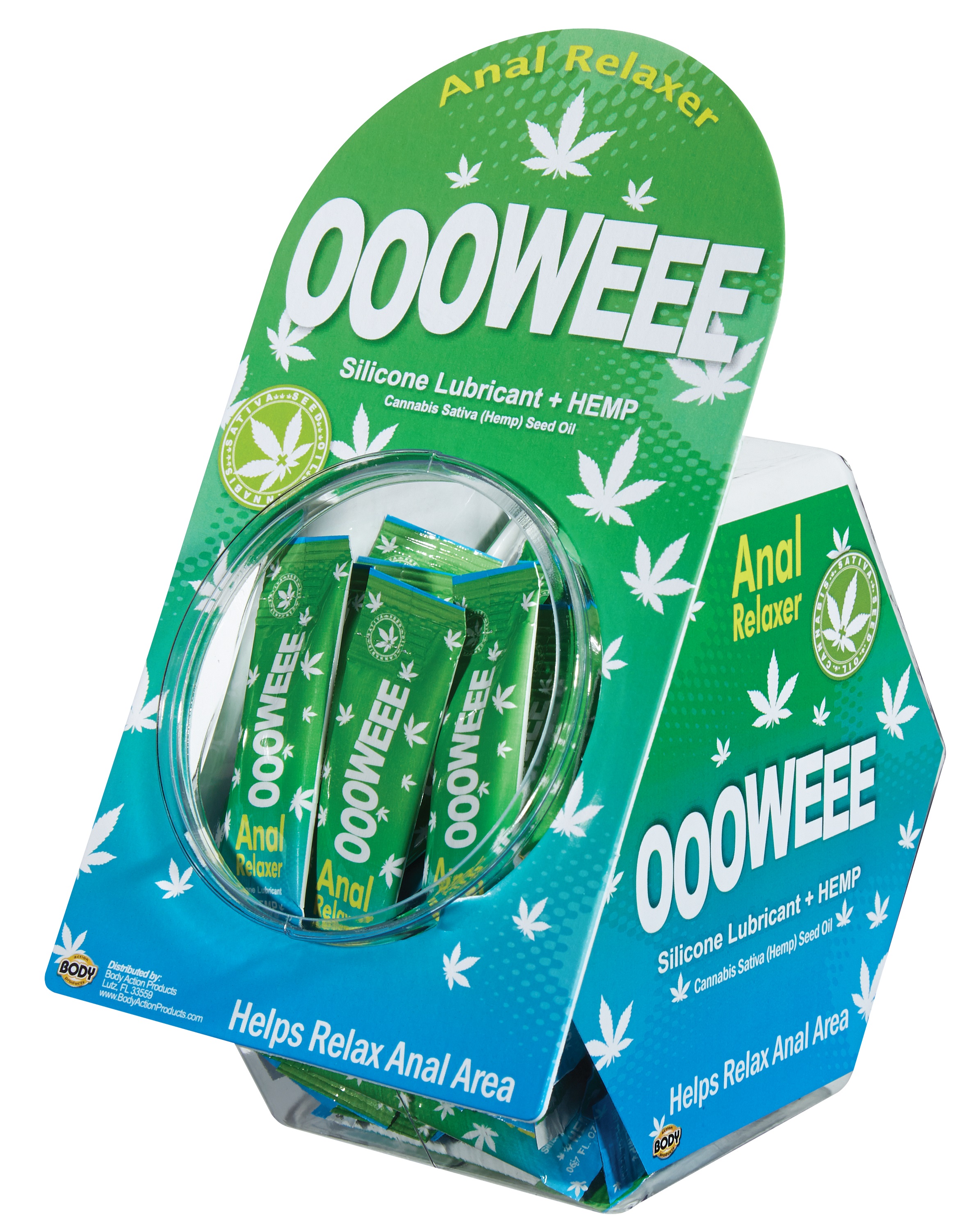 Body Action - Ooowee - Fish Bowl Display - 50 Count 0.67 Fl 2ml - Displays-Bowls & Wall Displays