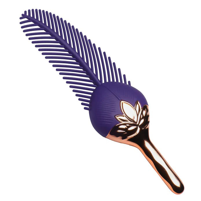 XR Brands - The Tickler Vibrating Silicone Feather Tickler - Vibrators