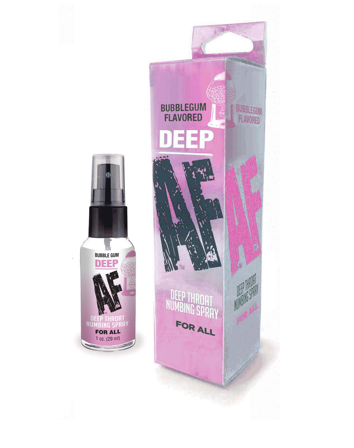 Little Genie - Deep Af Throat Numbing Spray 1oz – Bubblegum - Lubricants, Creams & Glides - Liquid