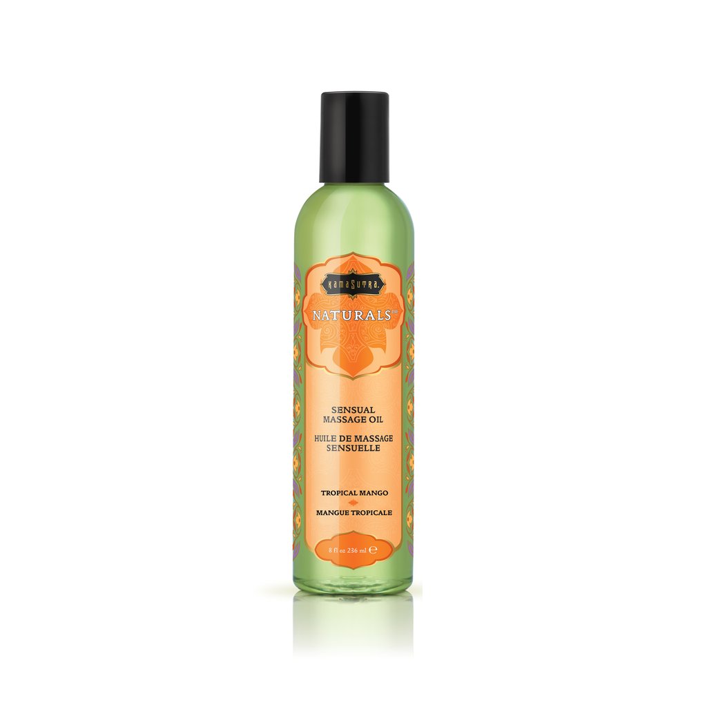 Kama Sutra - Naturals Massage Oil - Tropical Mango 8 Fl Oz - Bath & Body