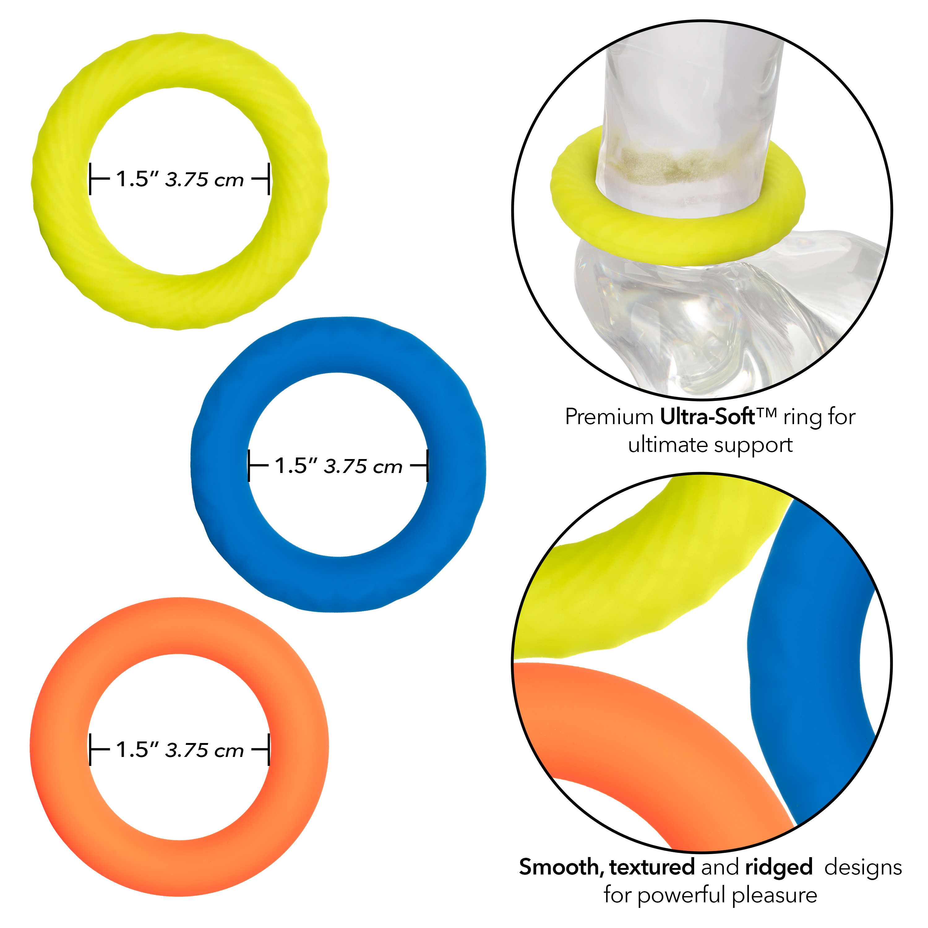 CalExotics - Link Up Ultra-Soft Climax Set - Cockrings