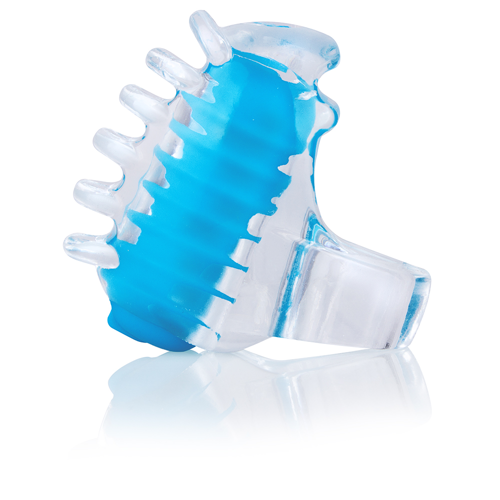Screaming O - Colorpop Quickie Fingo Tips - Each - Blue - Vibrators
