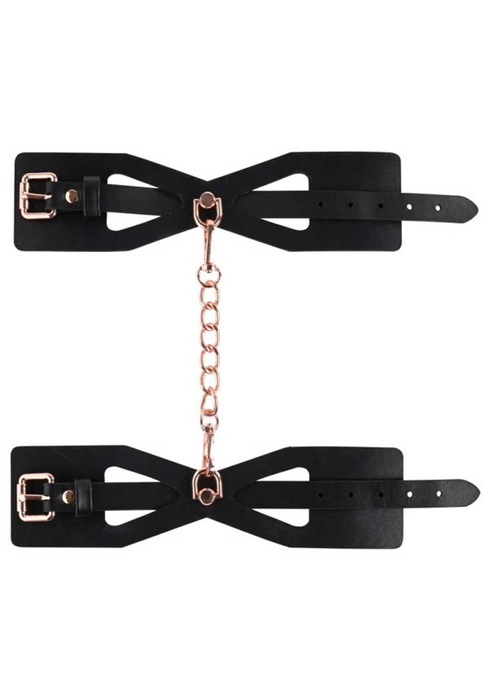 Sportsheets - Sportsheets Sex & Mischief Brat Handcuffs - Bondage & Fetish Toys - Faux Leather/Vegan Leather