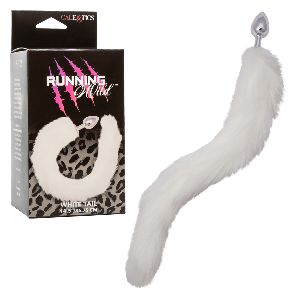 CalExotics - Running Wild Tail - White - Anal Toys & Stimulators