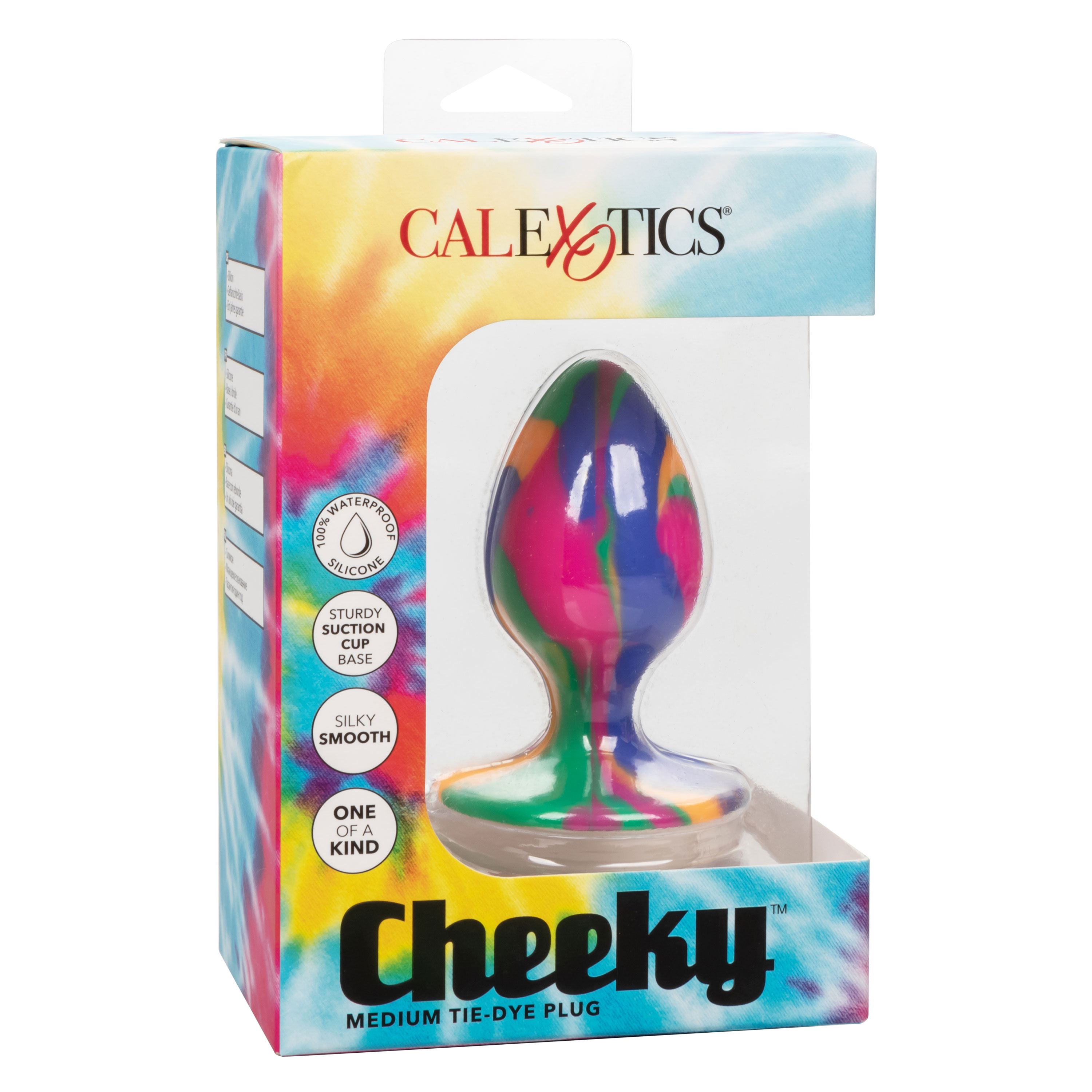 CalExotics - Cheeky Medium Tie-Dye Plug - Anal Toys & Stimulators