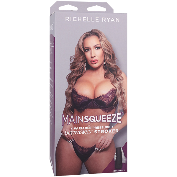 Doc Johnson - Main Squeeze Richelle Ryan ULTRASKYN Stroker Pussy Vanilla - Masturbation Aids for Males - TPE/TPR/Elastomers