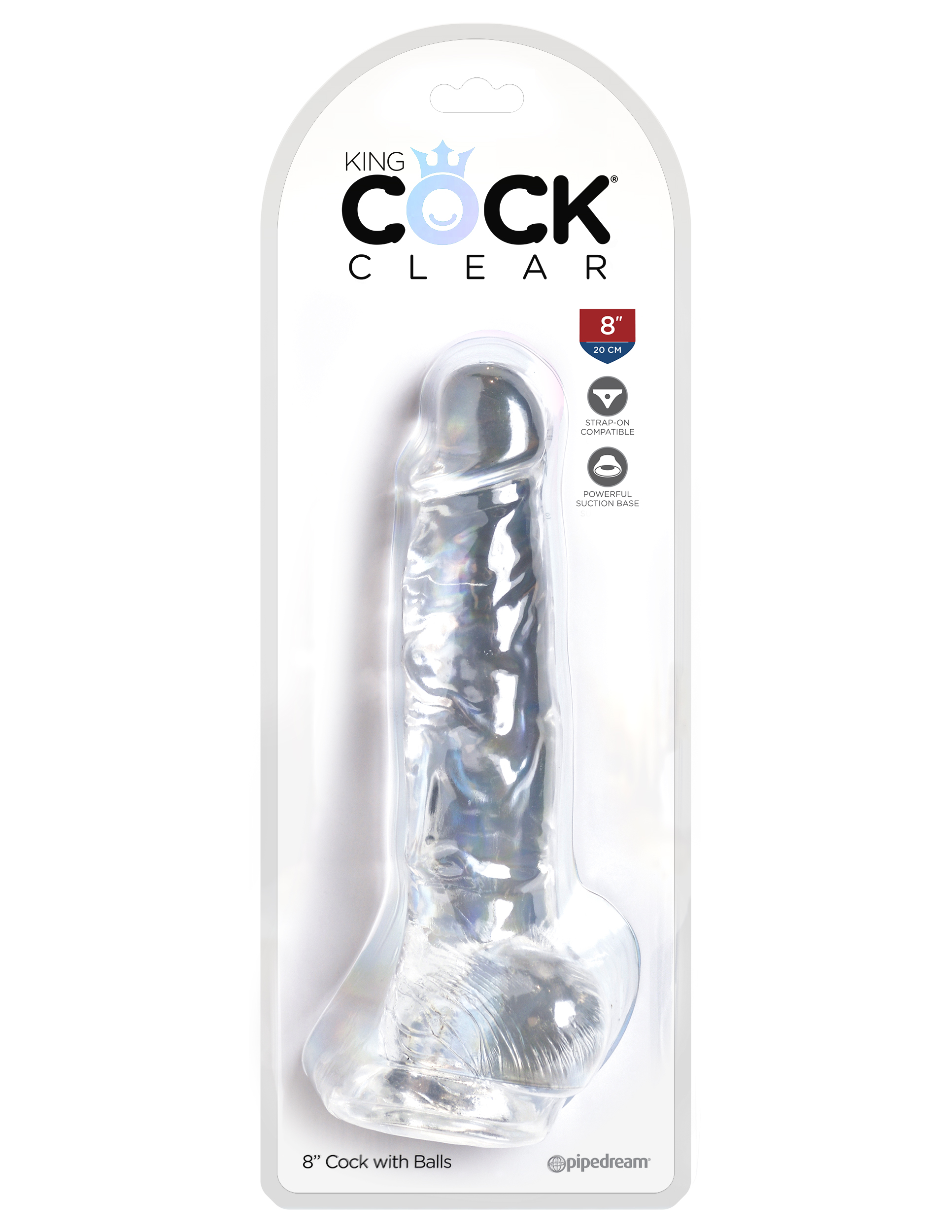 Pipedream - King Cock Clear 8 Inch Cock With Balls - Dildos