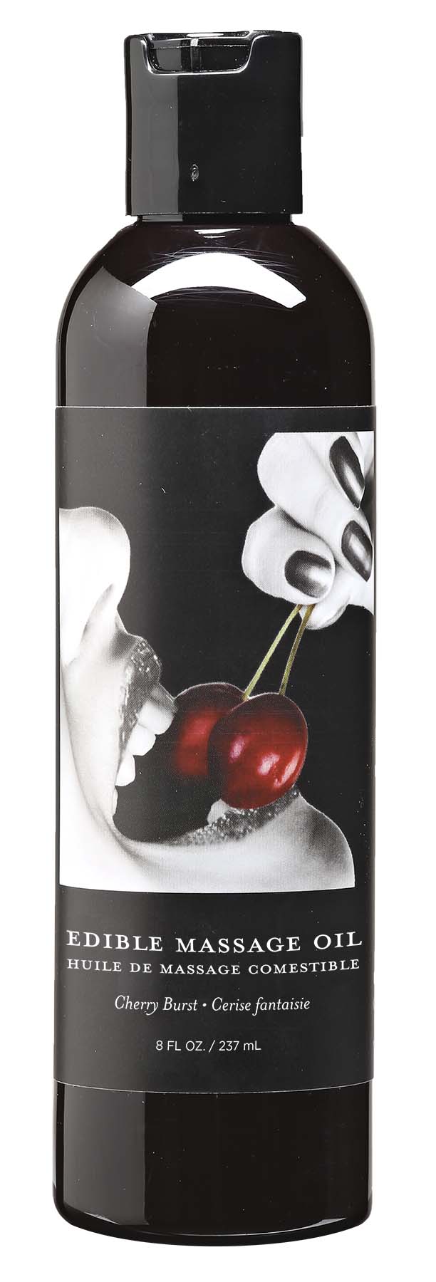 Earthly Body - Edible Massage Oil - Cherry - 8 Fl. Oz. - Bath & Body