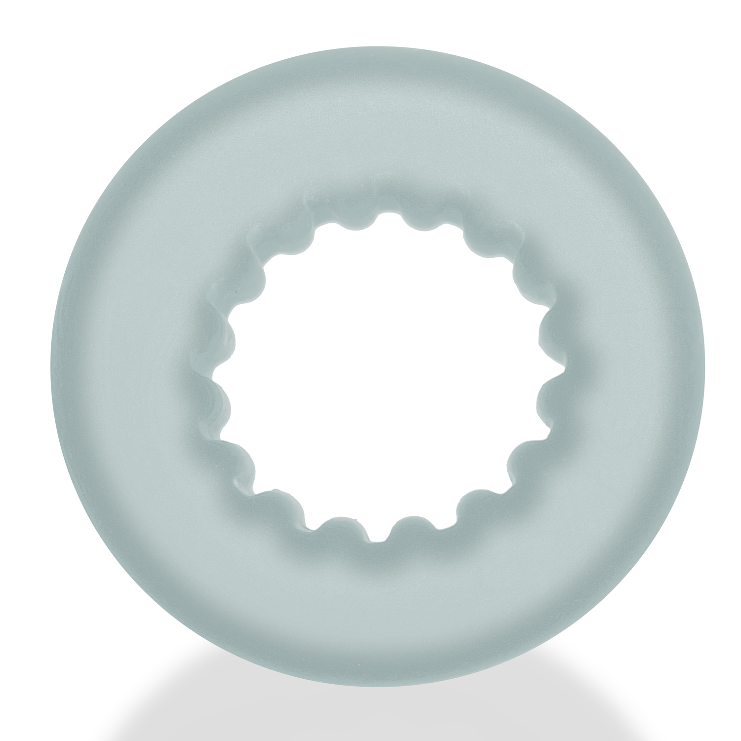 Oxballs - Oxballs Axis Rib Griphold Cockring Clear Ice - Cockrings - TPE/TPR/Elastomers