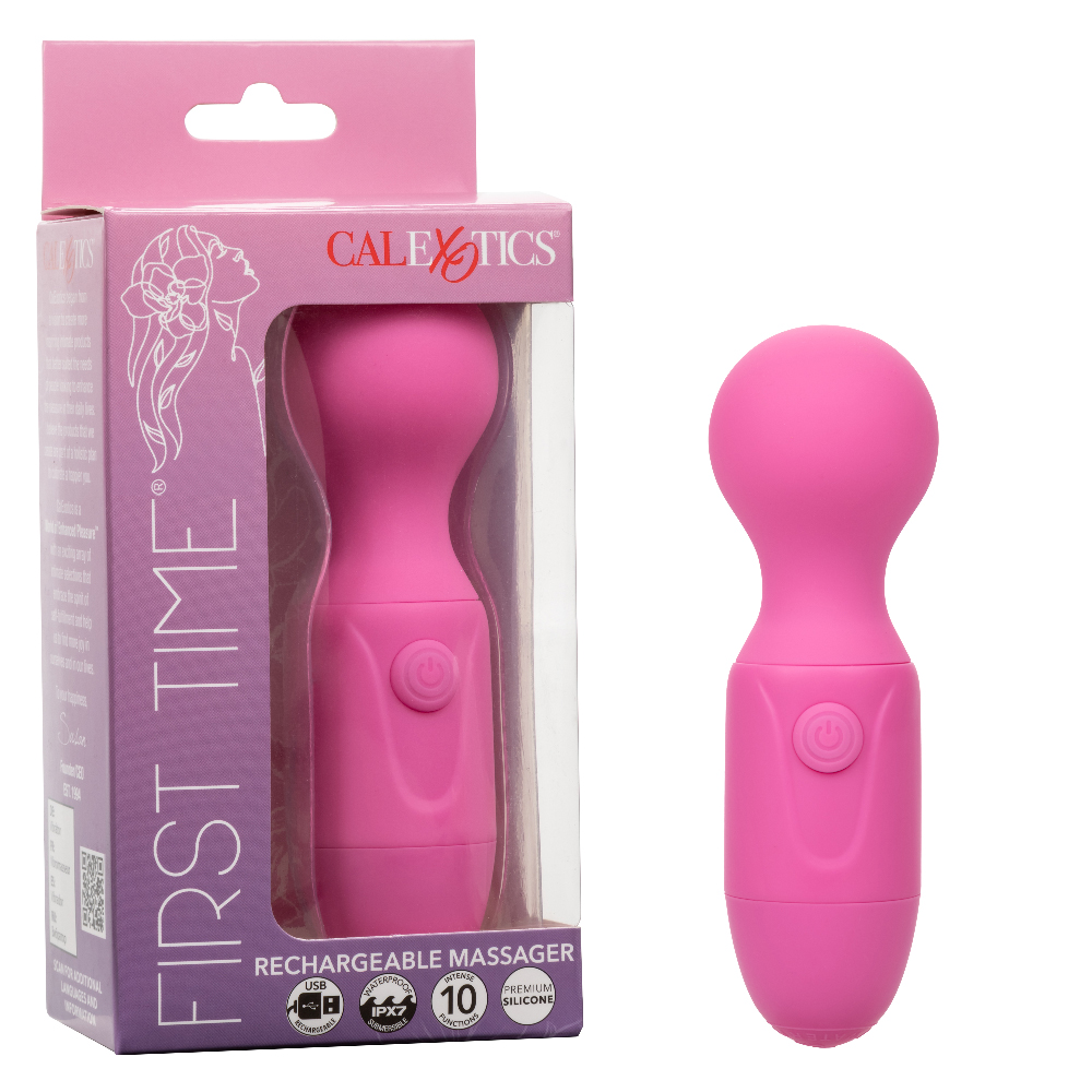CalExotics - First Time Rechargeable Massager - Pink - Eco-Friendly