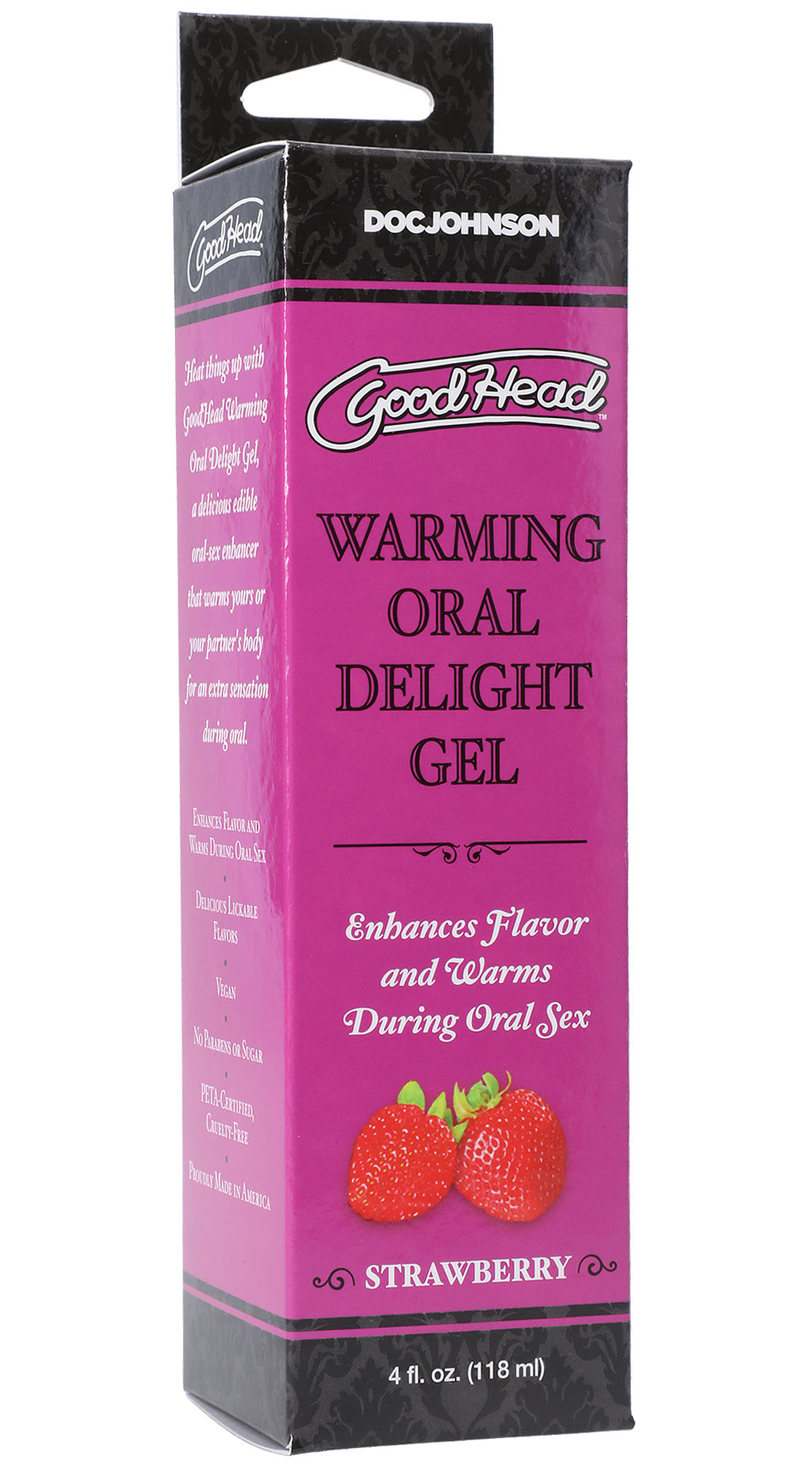 Doc Johnson - Goodhead - Warming Oral Delight Gel - Strawberry - 4 Fl. Oz. - Edible