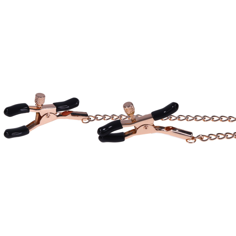 Sportsheets - Sportsheets Sex & Mischief Brat Charmed Nipple Clamps - Bondage & Fetish Toys - Metal