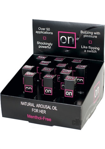 Sensuva - On Natural Arousal Oil Original 12 Pieces Display - 0.17 Fl. Oz. Bottles - Displays-Bowls & Wall Displays