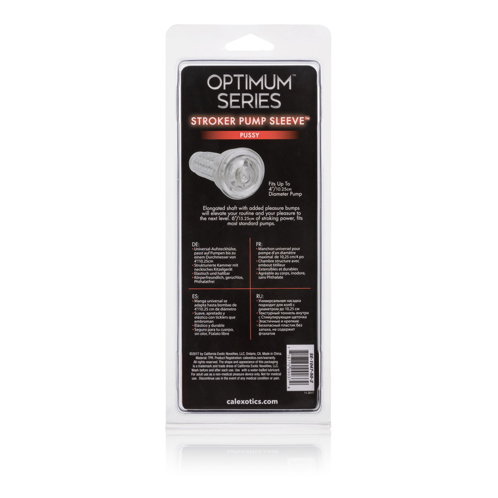 CalExotics - Optimum Series Stroker Pump Sleeve Pussy - Masturbation Aids for Males