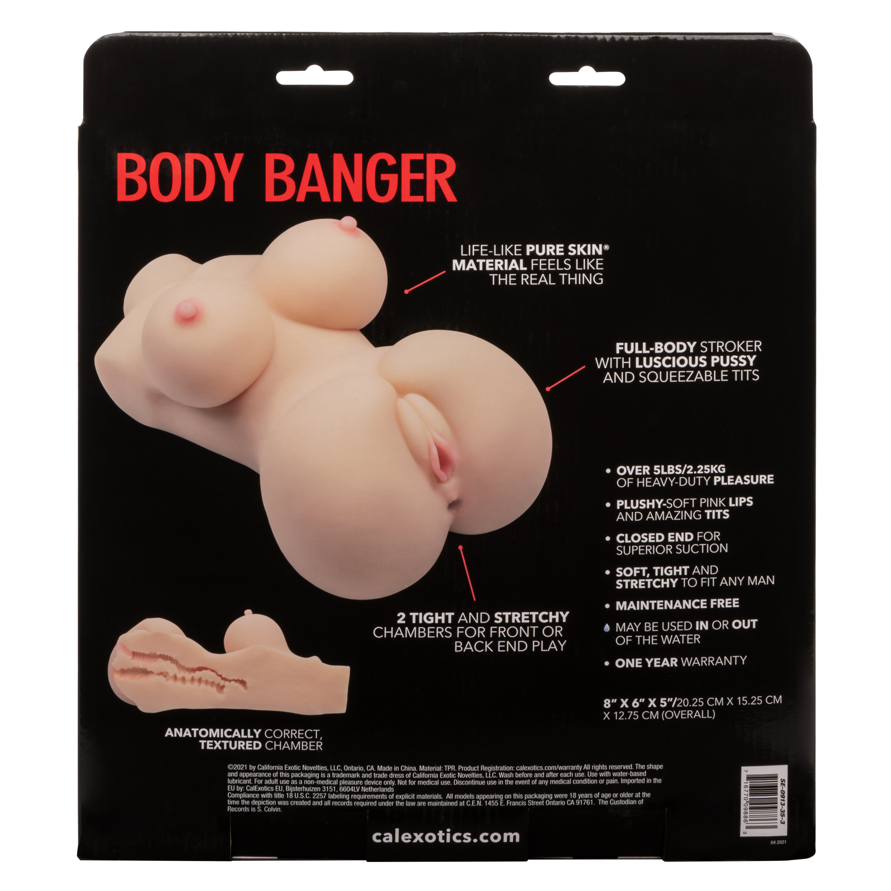 CalExotics - Stroke It Body Banger - Ivory - Masturbation Aids for Males