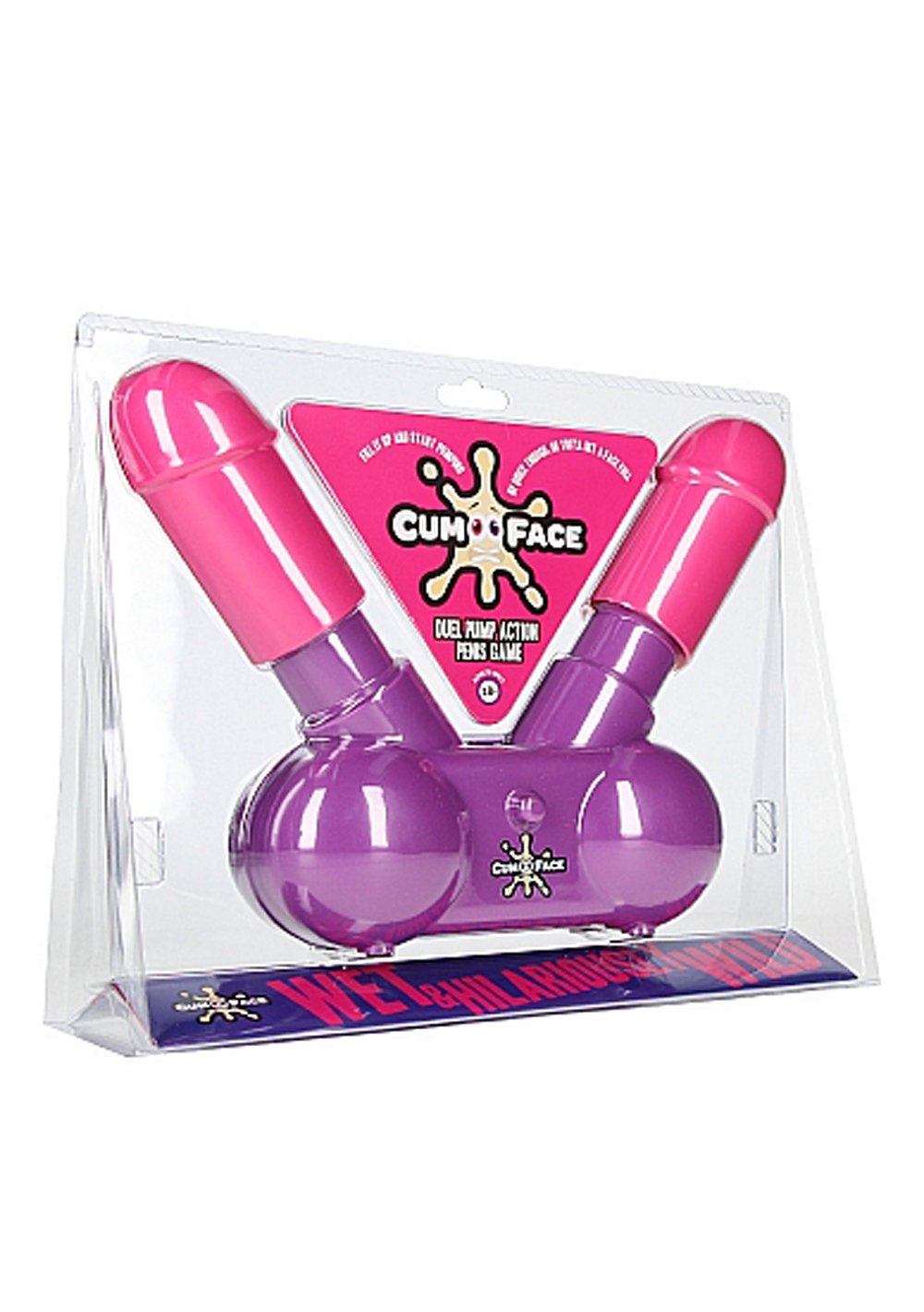 Creative Conceptions - Cum Face - Duel Pump Action Penis Game - Bachelor & Bachelorette Items