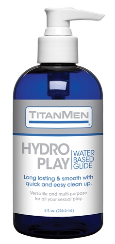 Doc Johnson - Titanmen Hydro Play Water Based Glide - Bulk - 8 Fl. Oz. - Lubricants, Creams & Glides