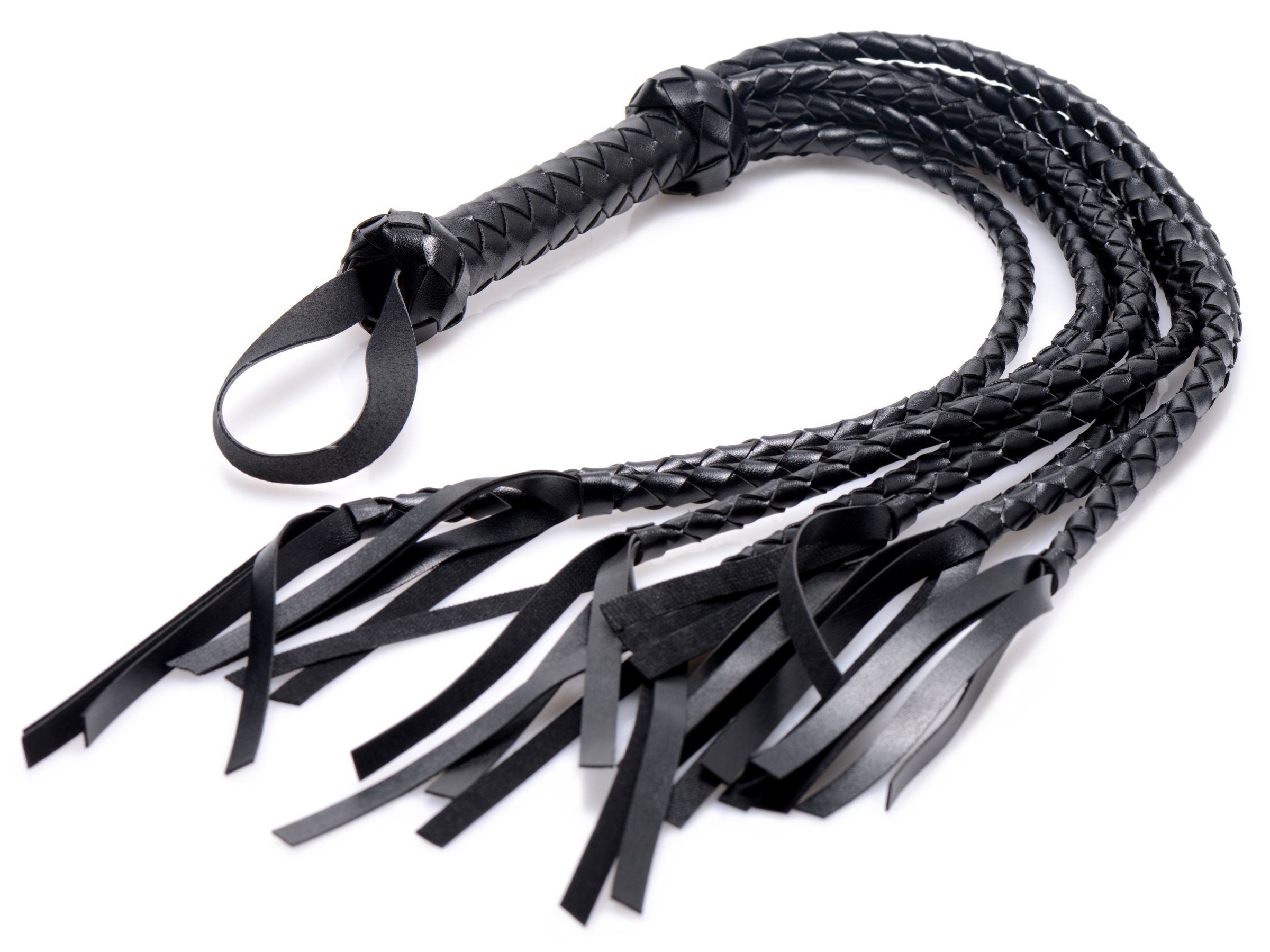 XR Brands - 8 Tail Braided Flogger - Bondage & Fetish Toys