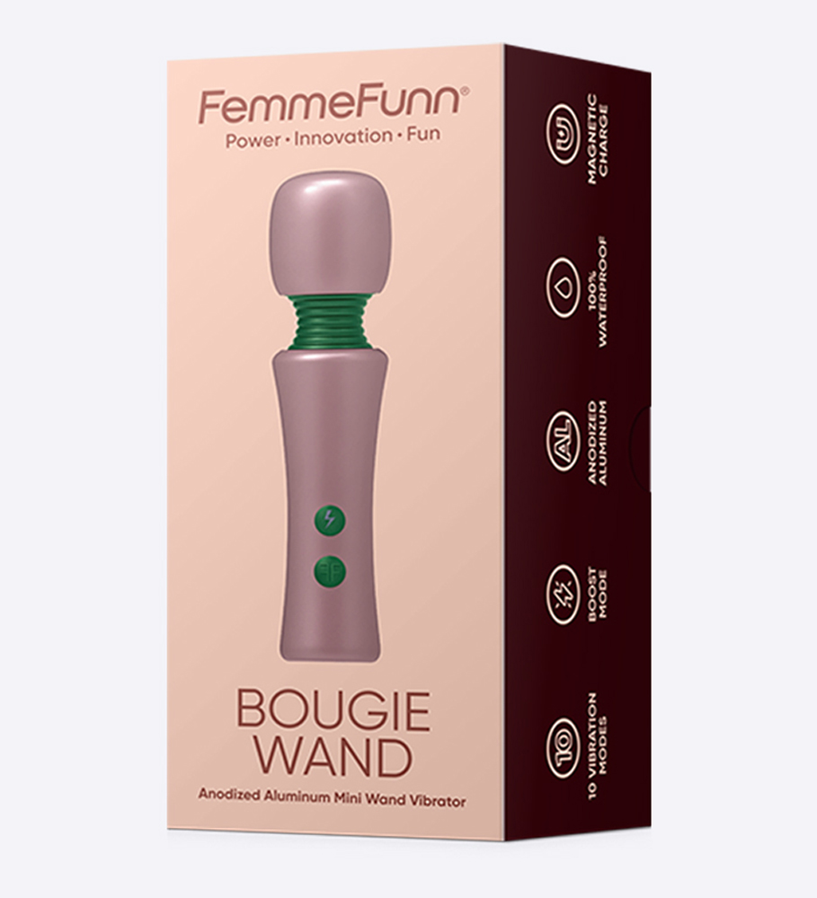 FemmeFunn - FemmeFunn Bougie Wand Rose Gold - Vibrators - Metal