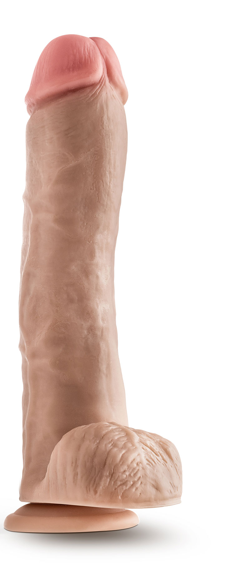 Blush - Dr. Skin - Mr. Savage - 11.5 Inch Dildo With Balls - Beige - Dildos