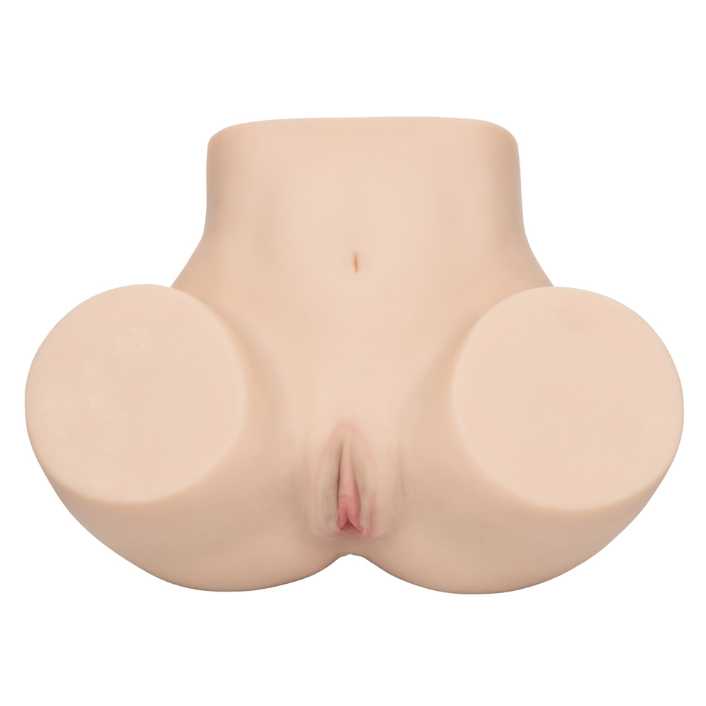 CalExotics - Stroke It Life Size Pussy and Ass - Ivory - Masturbation Aids for Males