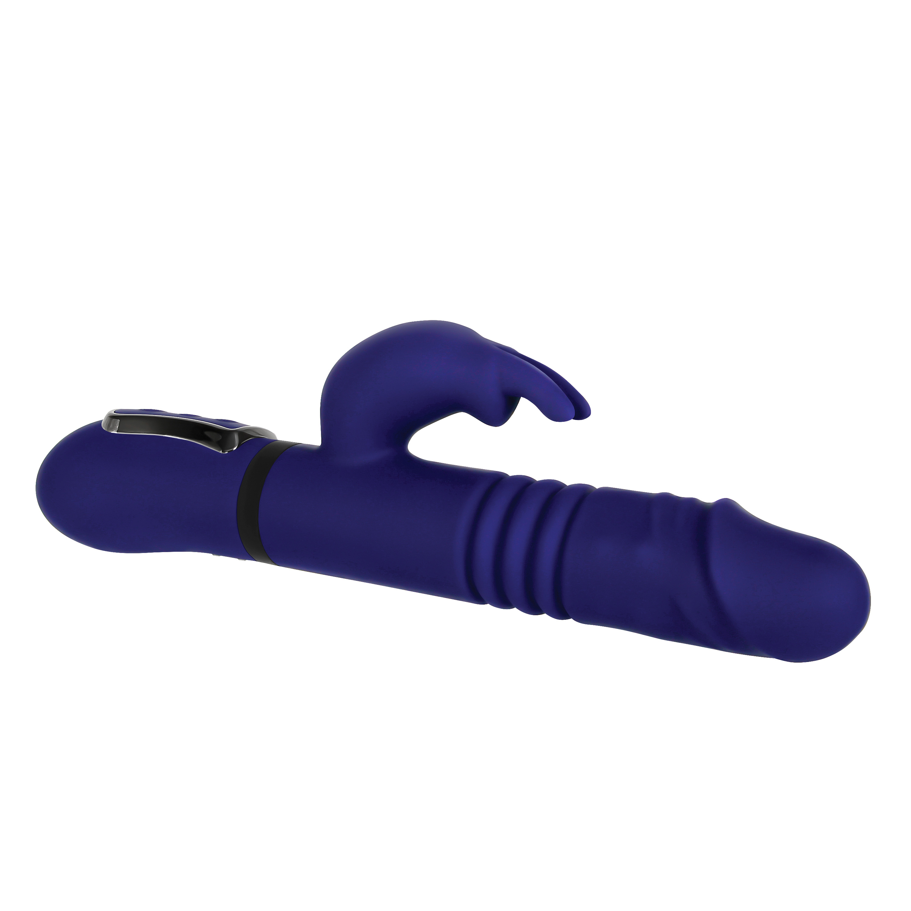 Gender X Gender X All In One Rechargeable Thrusting Rotating Silicone Rabbit Vibrator Purple