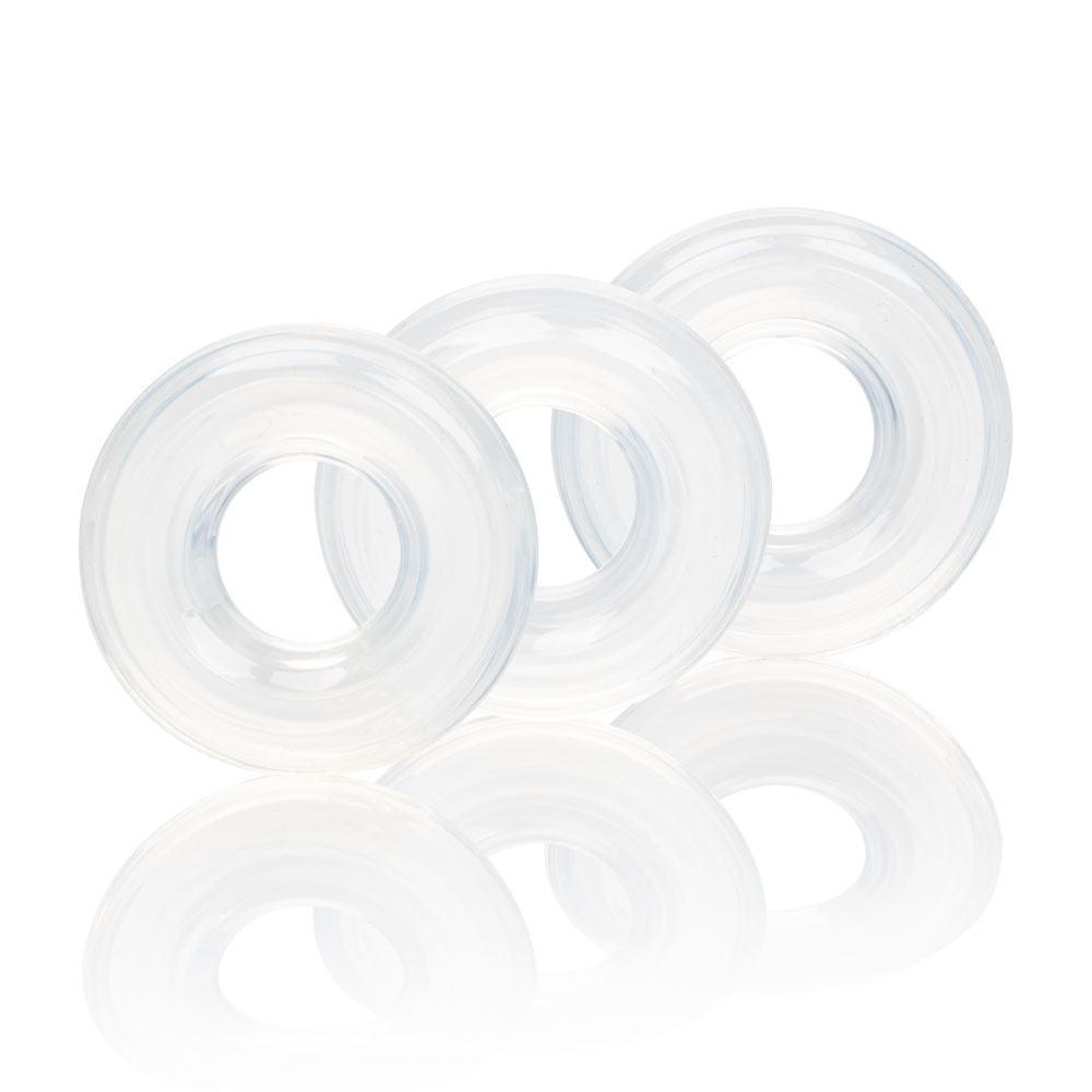 CalExotics - Set of 3 Silicone Stacker Rings - Cockrings