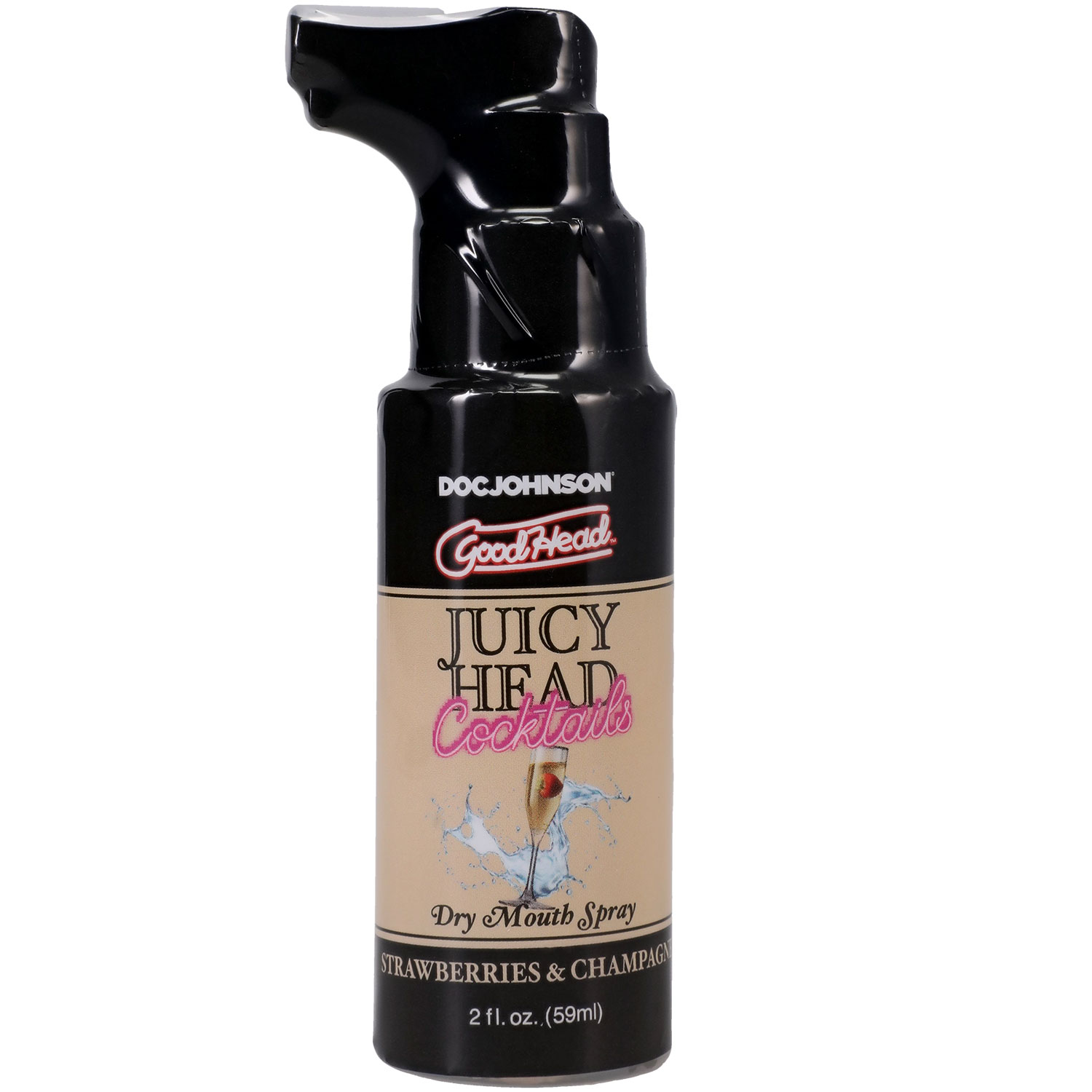 Doc Johnson - Goodhead - Juicy Head - Cocktails Dry Mouth Spray Strawberries/champagne - 2oz - Lubricants, Creams & Glides