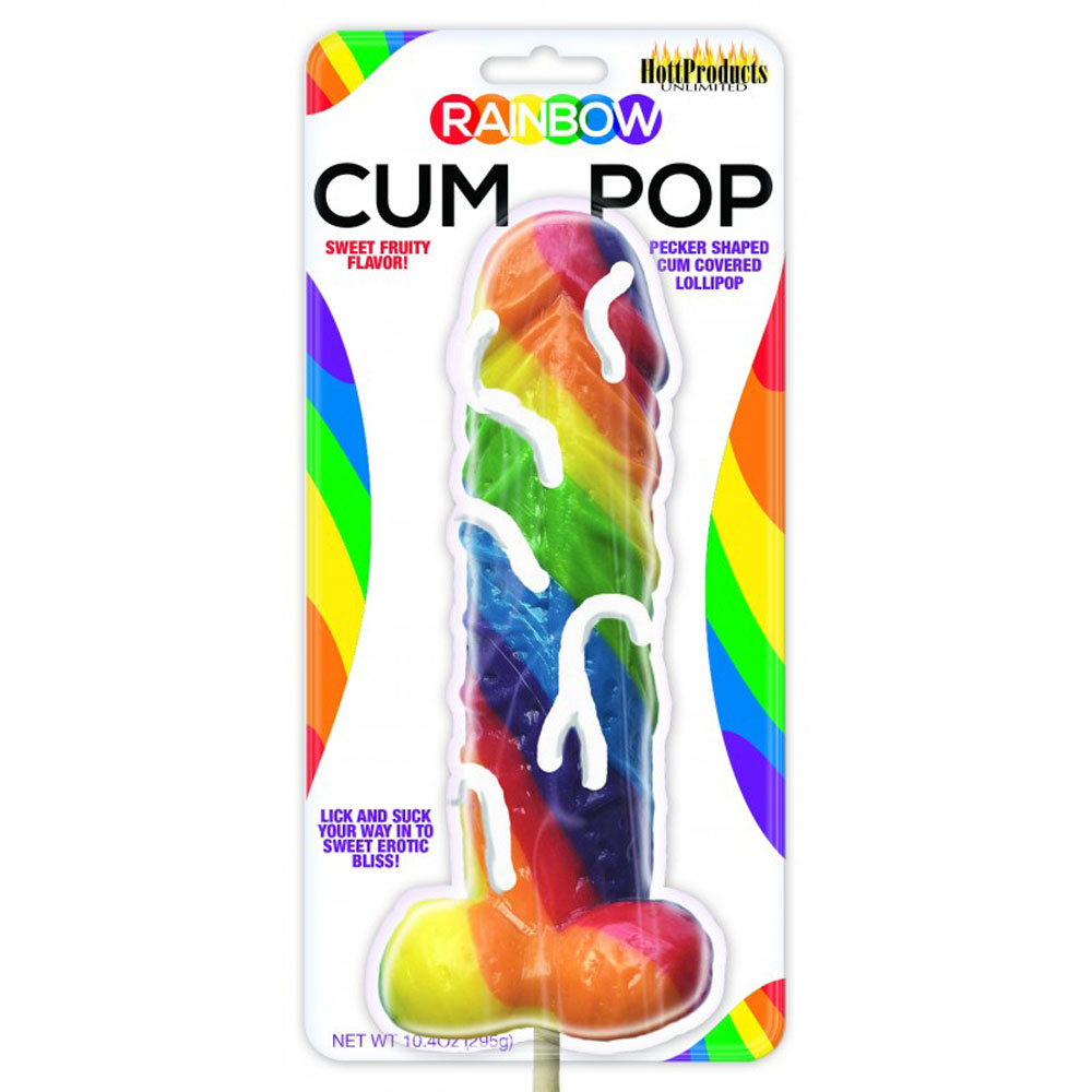 Hott Products - Rainbow Cum Pops Lollipop - Candy