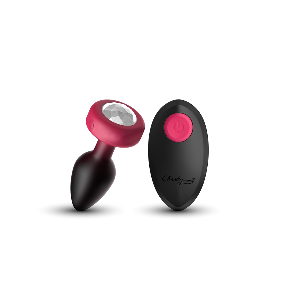 Viben - Eluxe Vibrating Clr Gem Rbyombre Plug Sm With Remote - Anal Toys & Stimulators