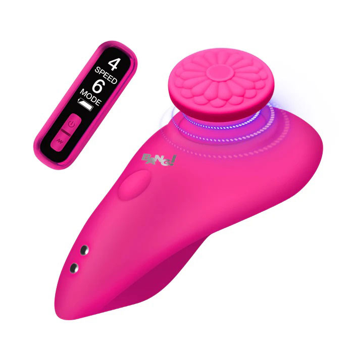 XR Brands - Silicone Panty Vibe With Digital Remote - Pink - Clit Stimulators - Silicone