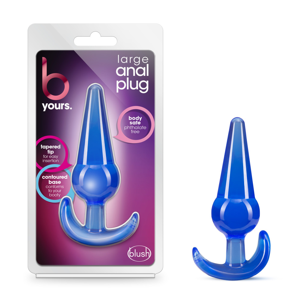 Blush - B Yours - Large Anal Plug - Blue - Anal Toys & Stimulators