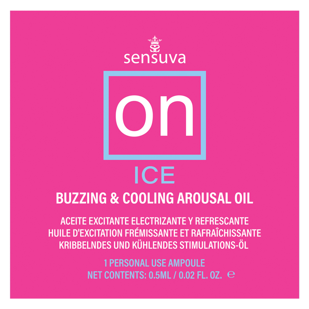 Sensuva - On Ice Buzzing & Cooling Female Arousal Oil - 0.01 Oz. Ampoule - Lubricants, Creams & Glides