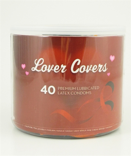 Paradise Marketing - Lover Covers - 40 Count Jar - Condoms