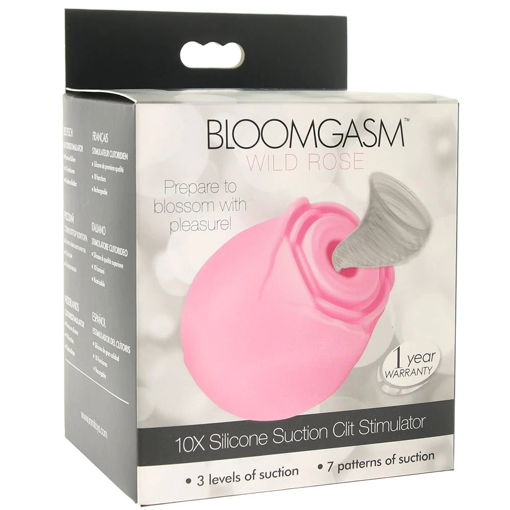 XR Brands - Inmi - Bloomgasm Wild Rose 10x Suction - Pink - Clit Stimulators