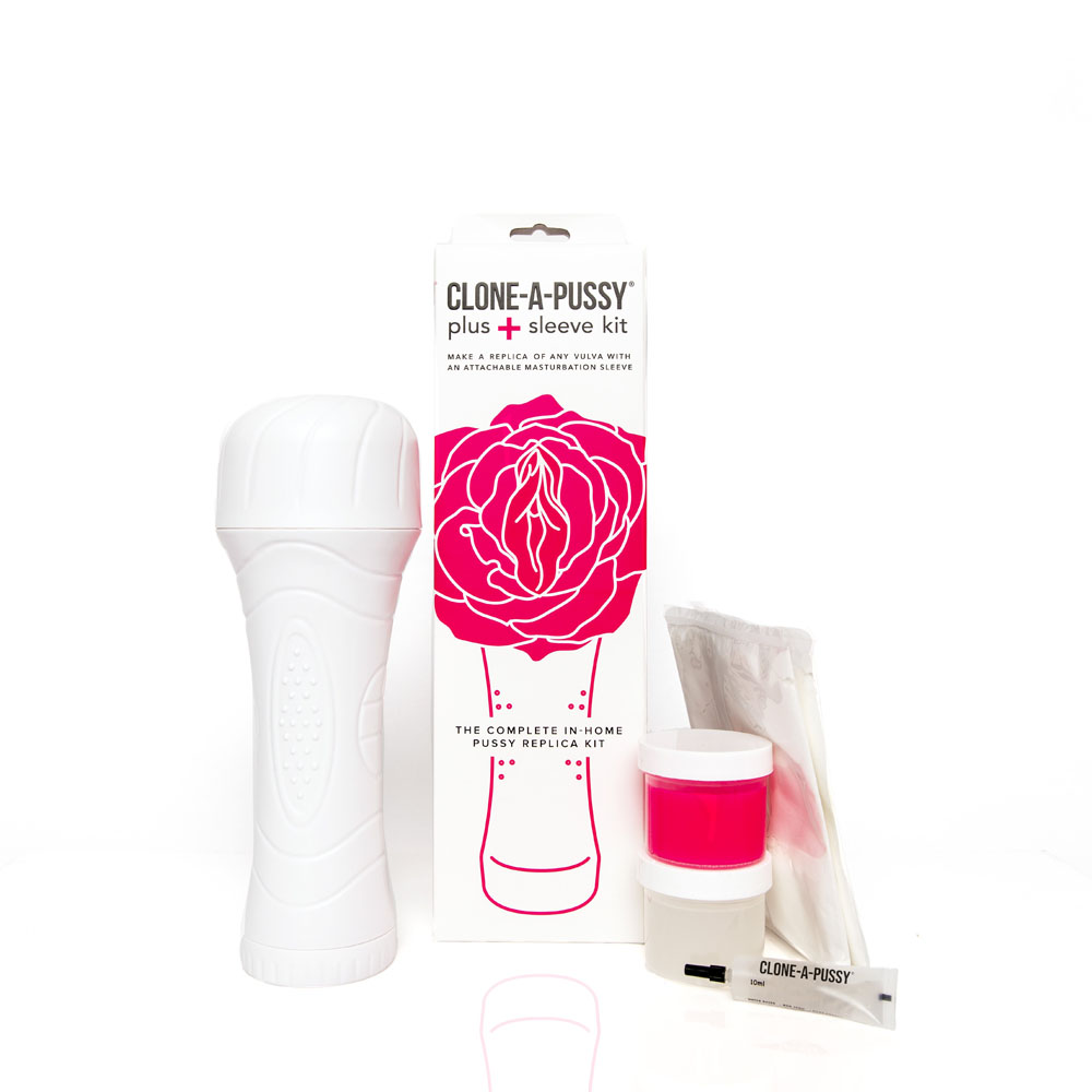 Clone-a-Willy - Clone a Pussy Plus Sleeve Kit - Hot Pink - Bachelor & Bachelorette Items