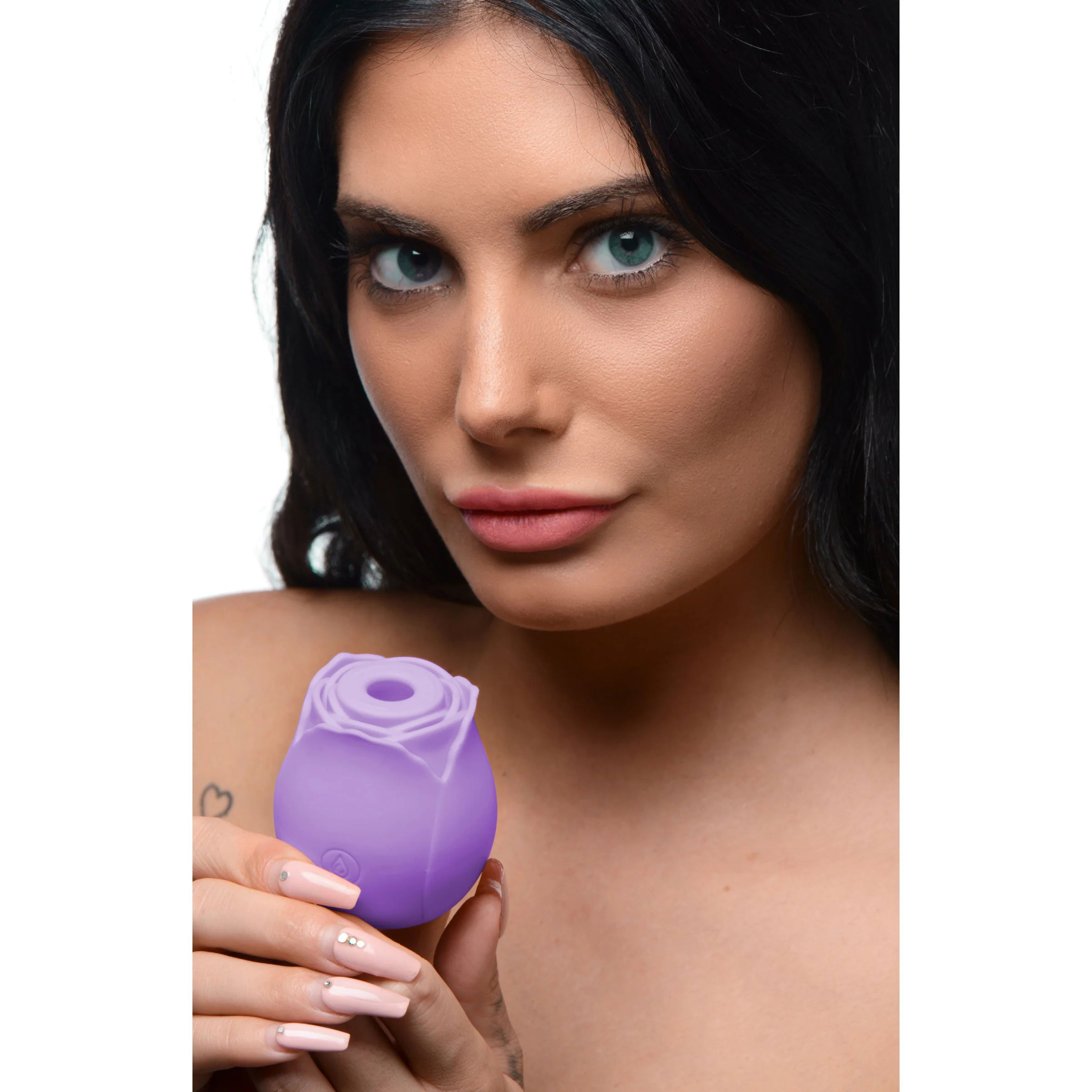 XR Brands - Bloomgasm 10X Wild Rose Silicone Suction Clit Stimulator Purple - Vibrators - Silicone