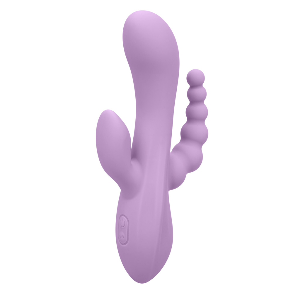 CalExotics - Flex Bend and Hold Triple Rumbler - Purple - Vibrators