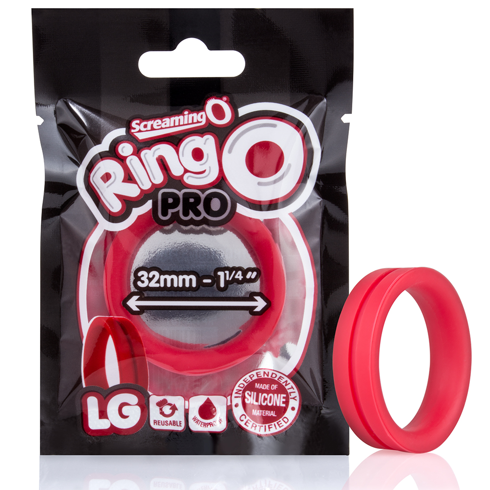 Screaming O - Ringo Pro Lg - Red - Each - Cockrings