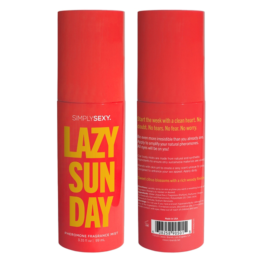 Classic Brands - Lazy Sunday - Pheromone Fragrance Mists 3.35 Oz - Bath & Body