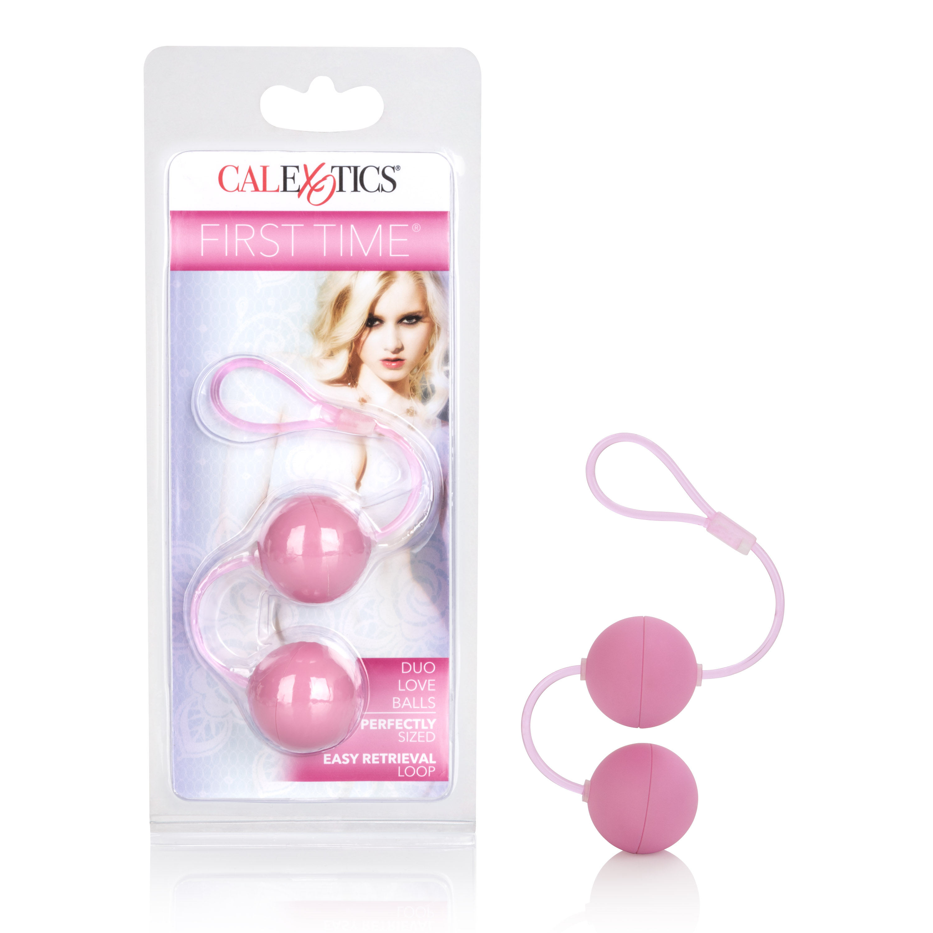 CalExotics - First Time Love Balls Duo Lovers - Pink - Kegel & Pelvic Exercisers