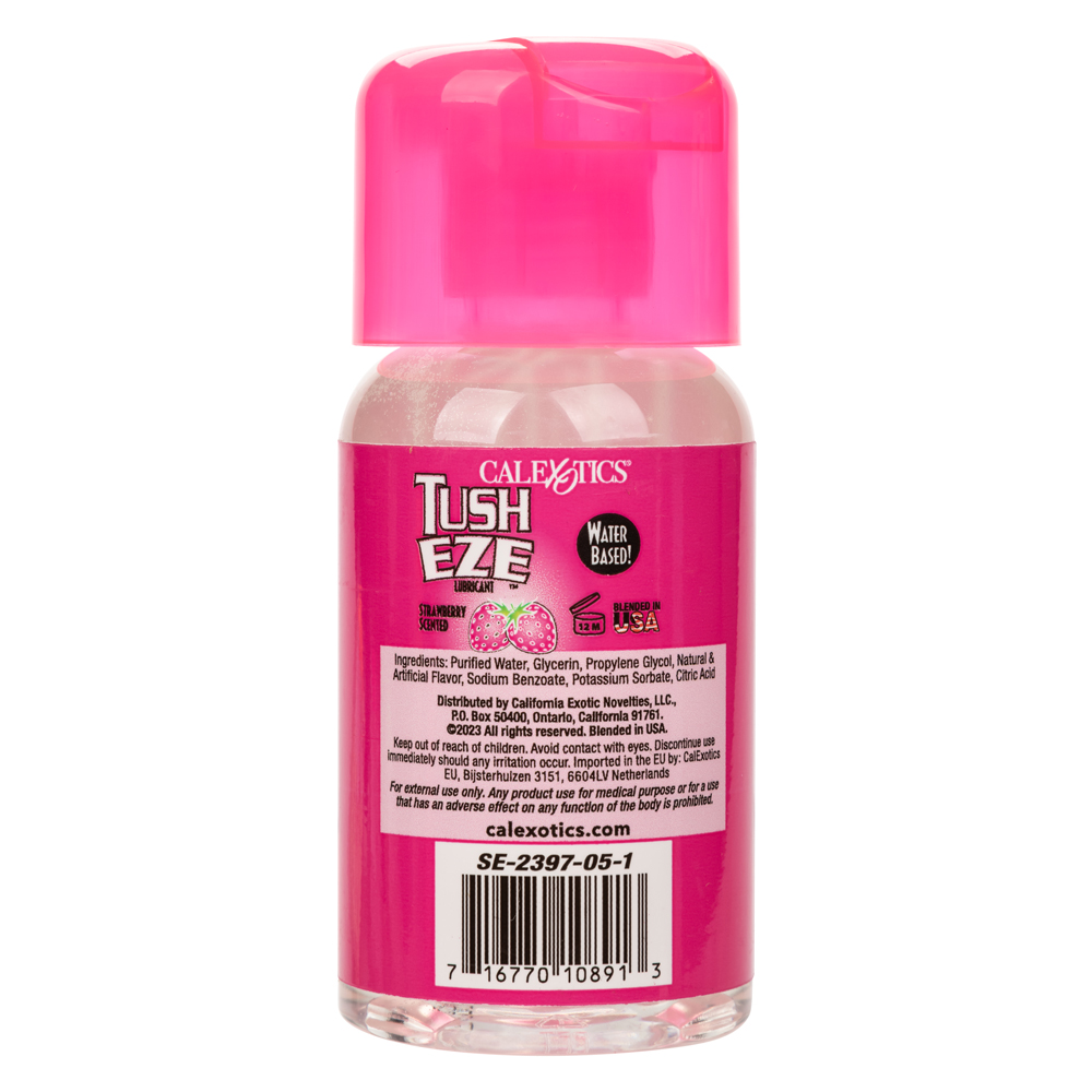 CalExotics - Tush Eze Lubricant - Strawberry Scented - 6 Fl. Oz./177 ml - Lubricants, Creams & Glides