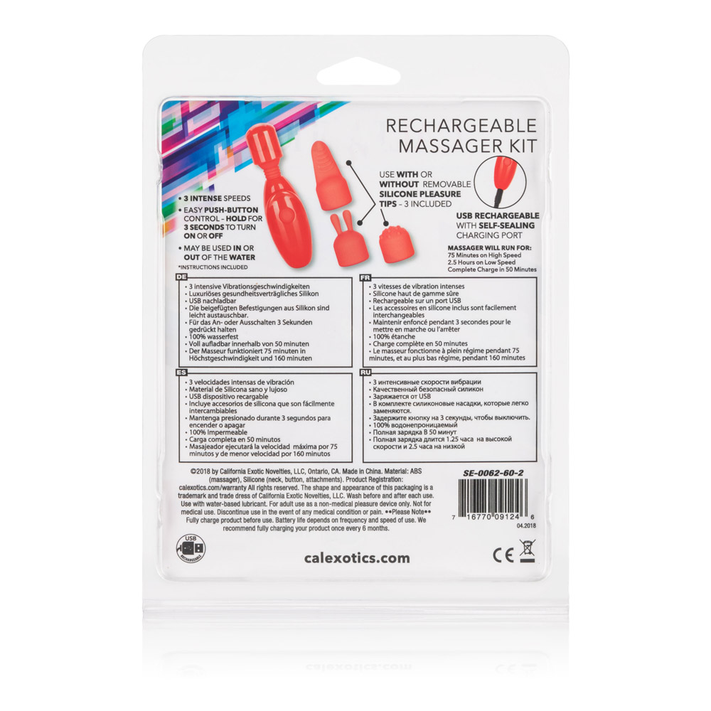 CalExotics - Rechargeable Massager Kit - Clit Stimulators