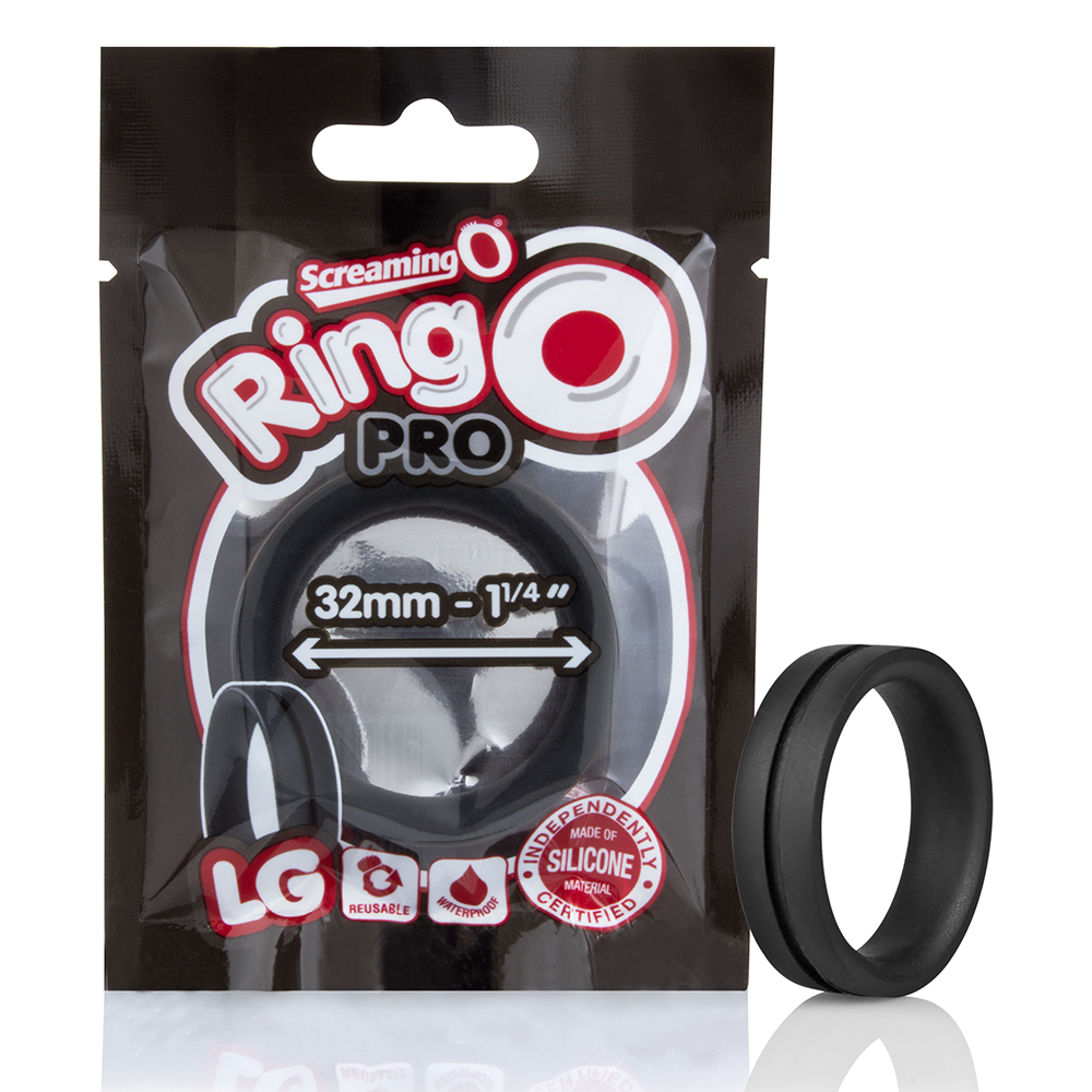Screaming O - Ringo Pro Lg - Black - Each - Cockrings