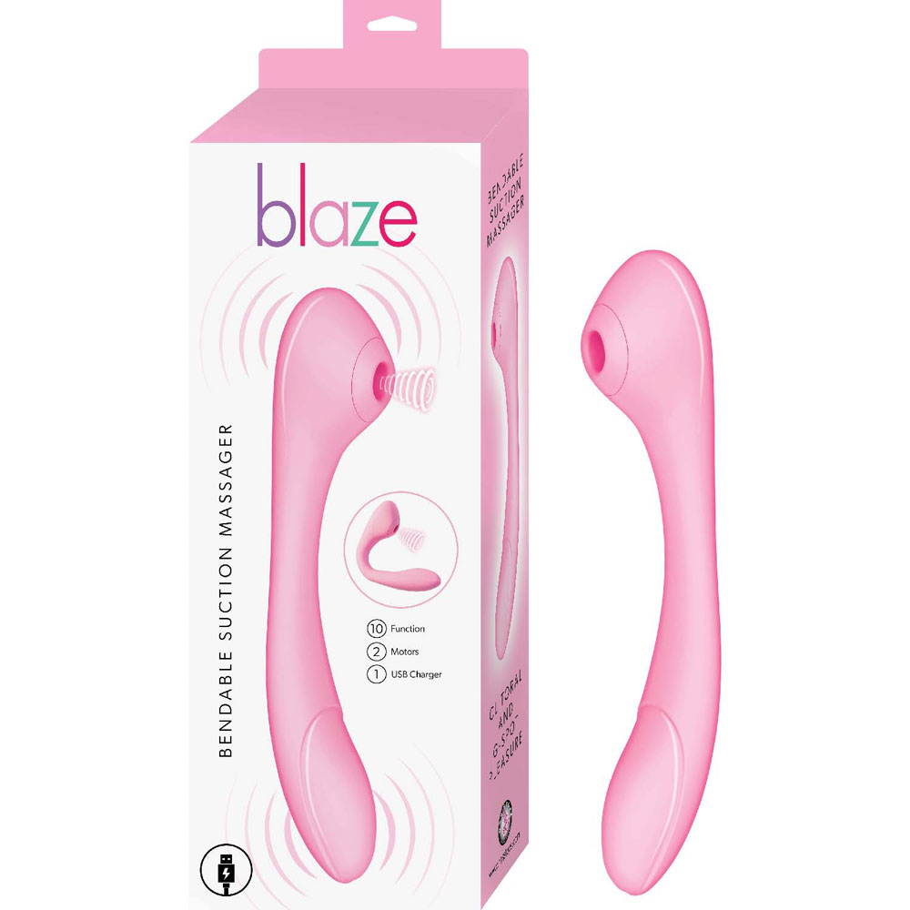 Nasstoys - Blaze Bendable Suction Massager - - Clit Stimulators