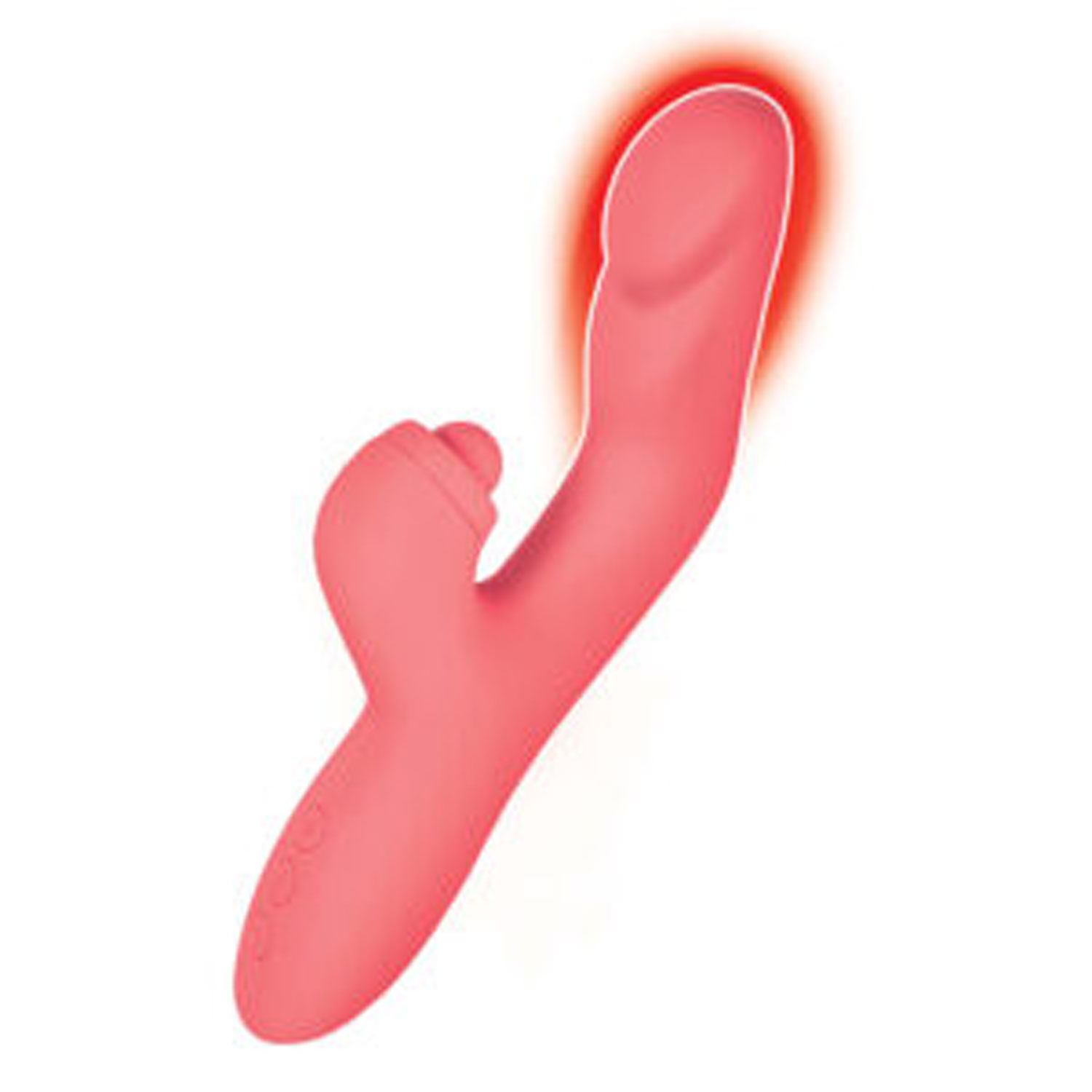 Nasstoys - Goddess Heat Up Tapping Massager - Coral - Vibrators - Silicone